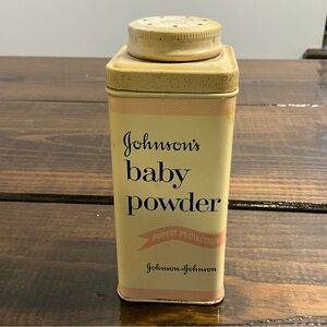 Vintage Johnson & Johnson’s Powder Tin Only Collectible USA